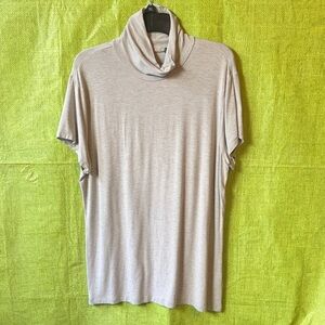 Ralph Lauren Heather Gray Cowl Neck Top